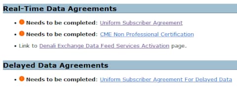 各契約書を閲覧して同意する必要がある