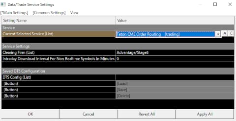 使用するサービスおよび清算会社を選択する