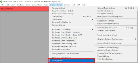 Activate Trialを選択する